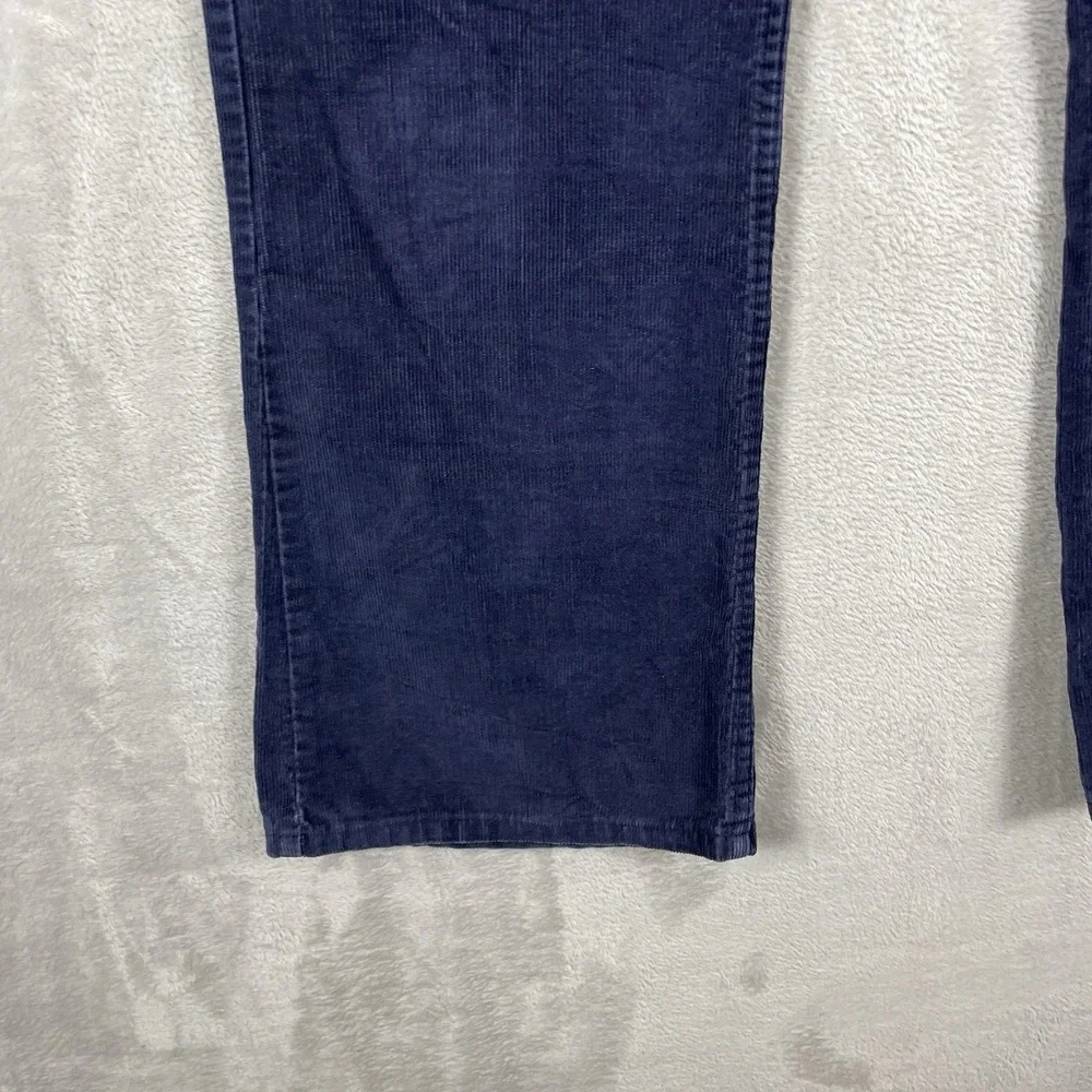 Vtg Levis 646 Bell Bottom Pants Mens 36x28 Corduroy Navy Blue 70s TALON *read*